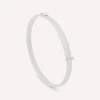 Bracelets-Marco Bicego 18K White Gold Coil Bangle Bracelet With Diamond Pavé, Thin Whitegold