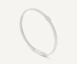 Bracelets-Marco Bicego 18K White Gold Medium Stackable Bracelet With Diamonds Whitegold