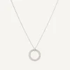 Pendants | Necklaces-Marco Bicego 18K White Gold Pendant With Diamonds Whitegold