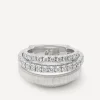 Rings-Marco Bicego 18K White Gold 4-Strand Coil Ring With 2 Diamond Pavé Bands Yellowgold