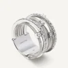 Rings-Marco Bicego 18K White Gold 7-Strand Ring With Diamonds WhiteGold