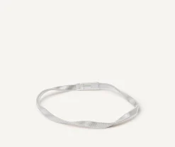 Bracelets-Marco Bicego 18K White Gold Twisted Supreme Bracelet Whitegold