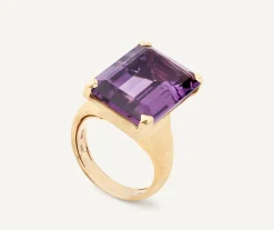Rings-Marco Bicego 18K Yellow Gold Amethyst Cocktail Ring Yellowgold