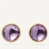 Earrings-Marco Bicego 18K Yellow Gold Amethyst Medium Stud Earrings YellowGold