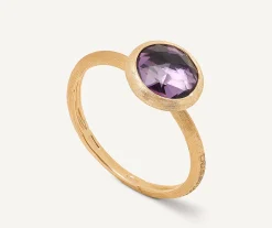 Rings-Marco Bicego 18K Yellow Gold Amethyst Stackable Ring YellowGold