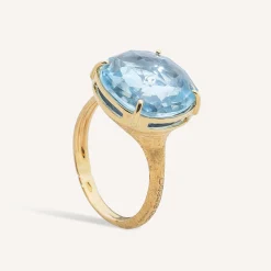Rings-Marco Bicego 18K Yellow Gold and Blue Topaz Cocktail Ring Yellowgold