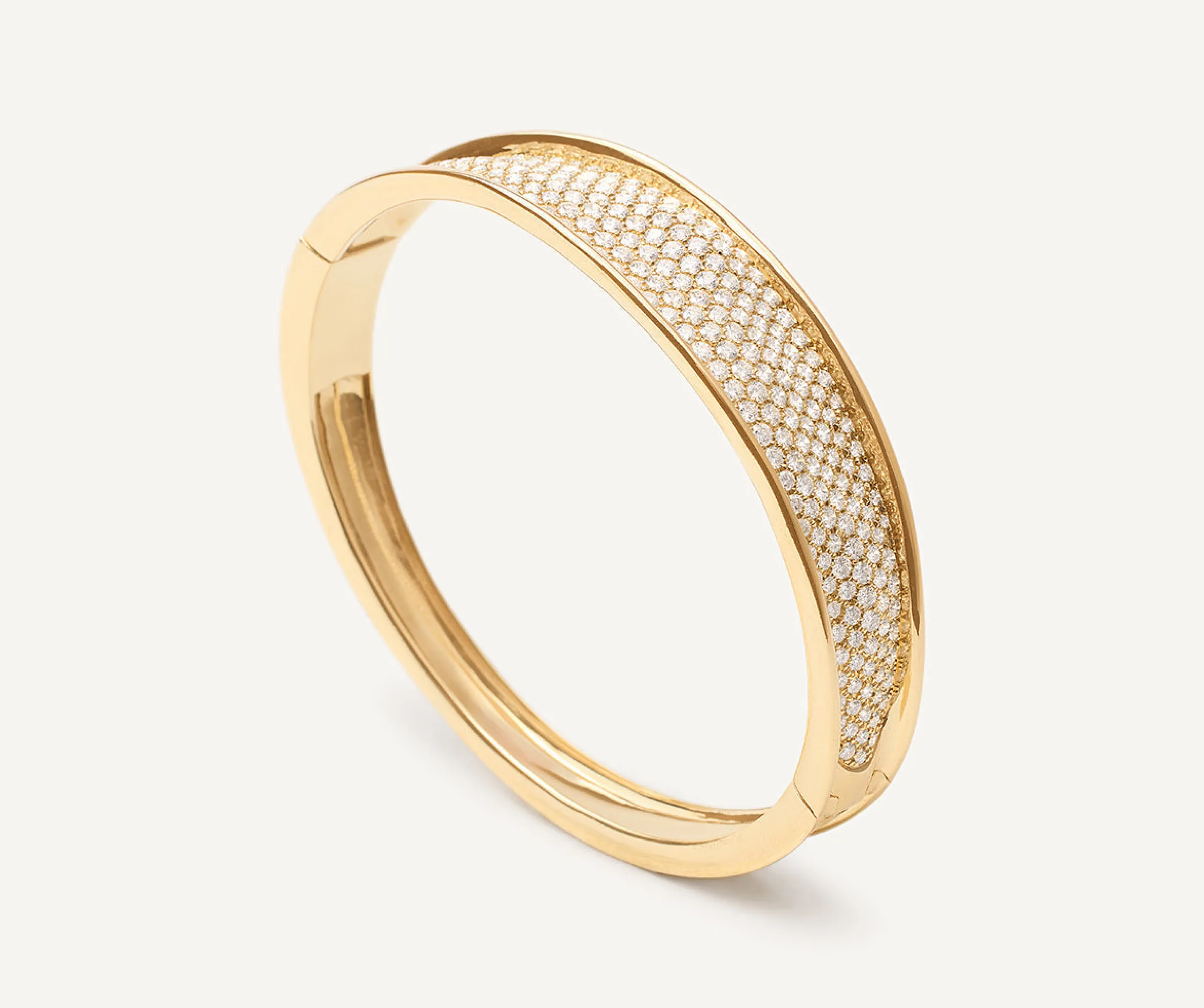 Bracelets-Marco Bicego 18K Yellow Gold and Diamond Pavé Bangle Yellowgold