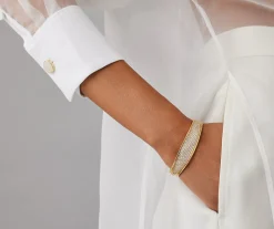 Bracelets-Marco Bicego 18K Yellow Gold and Diamond Pavé Bangle Yellowgold