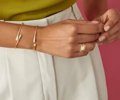 Bracelets-Marco Bicego 18K Yellow Gold and Diamond Kissing Cuff Yellowgold