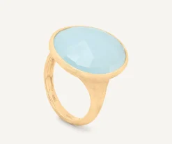 Rings-Marco Bicego 18K Yellow Gold Aquamarine Cocktail Ring Yellowgold