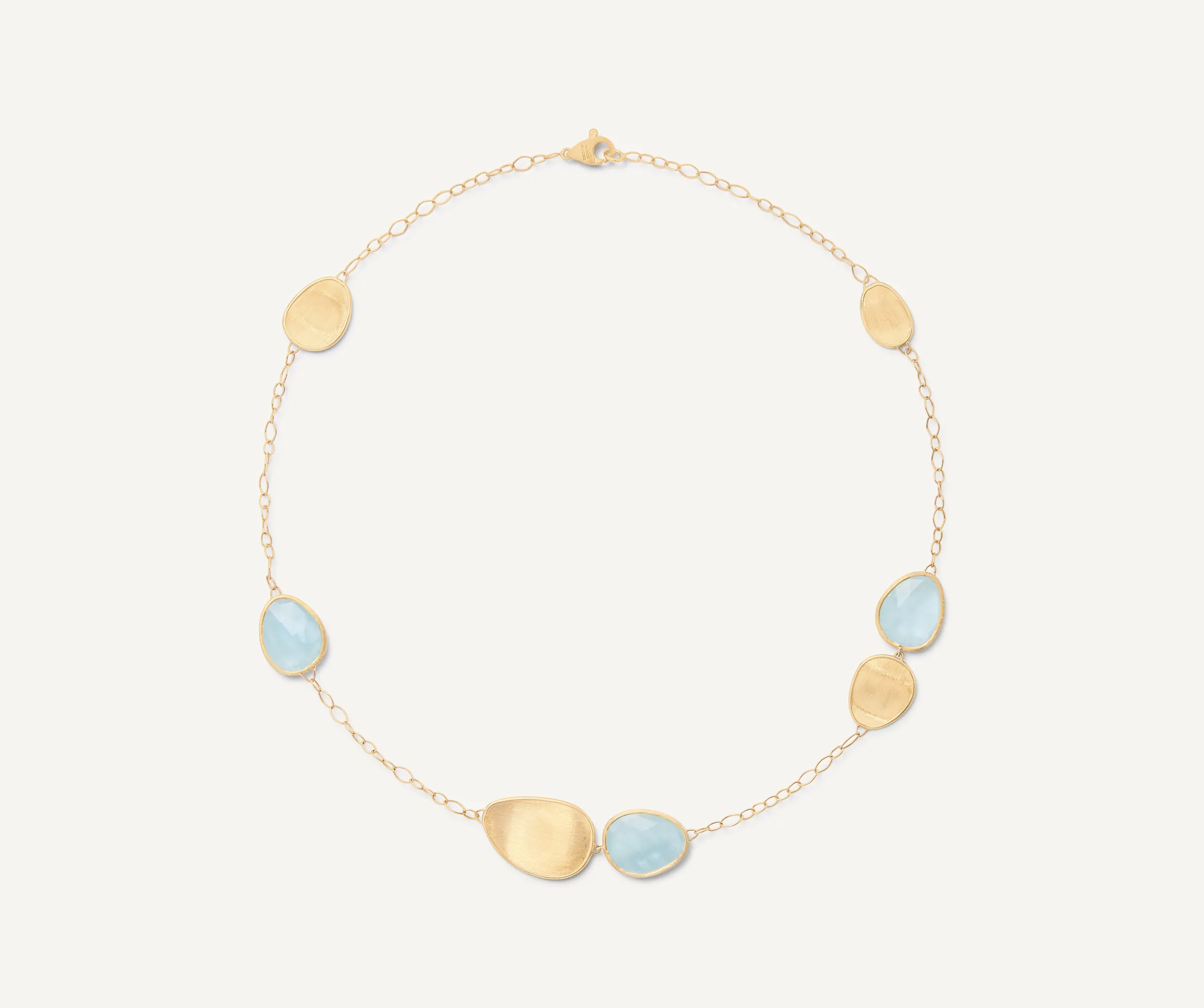 Necklaces-Marco Bicego 18K Yellow Gold Aquamarine Necklace Yellowgold