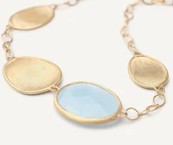 Bracelets-Marco Bicego 18K Yellow Gold Aquamarine Bracelet Yellowgold