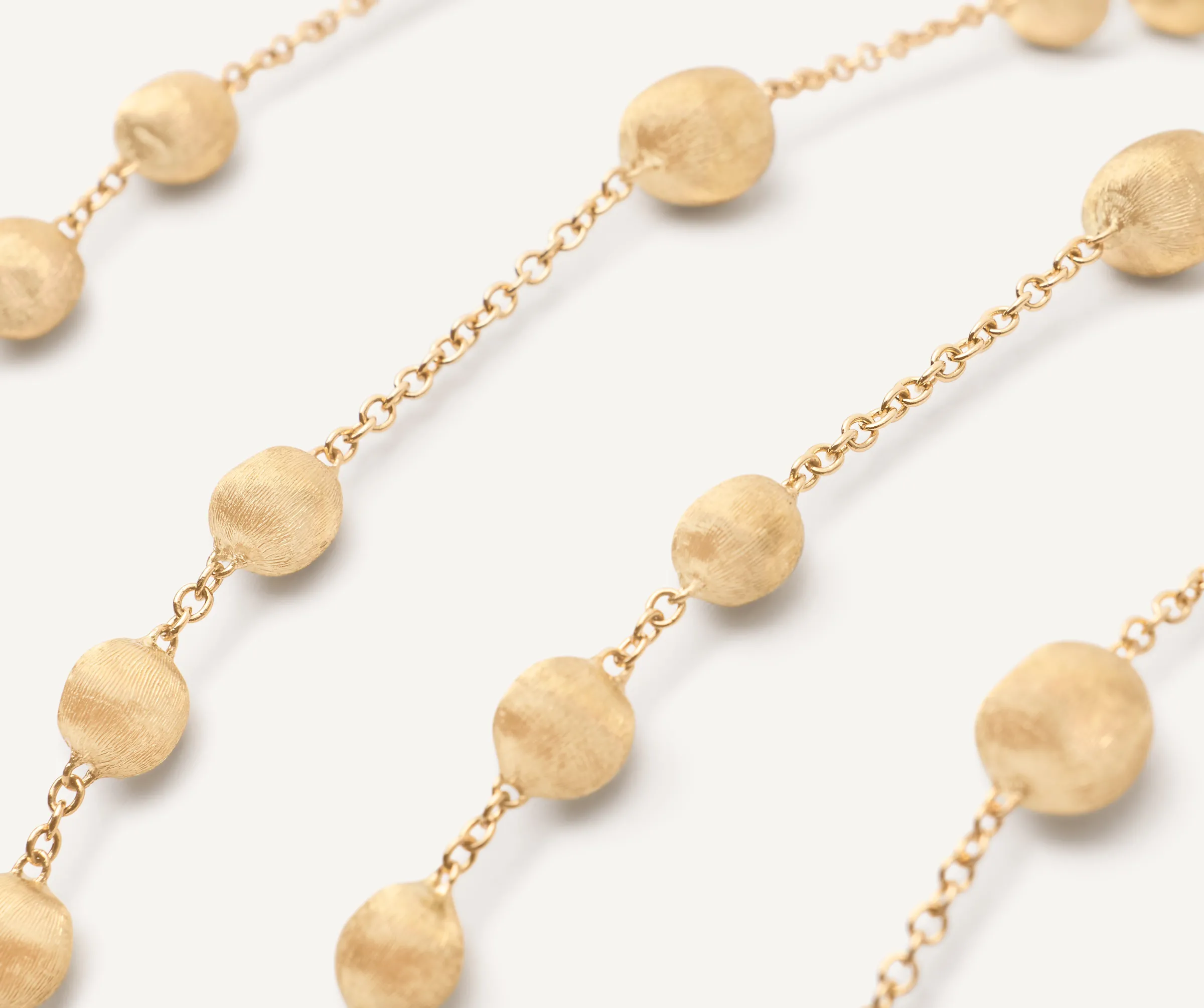 Necklaces-Marco Bicego 18K Yellow Gold Bead Long Necklace Yellowgold