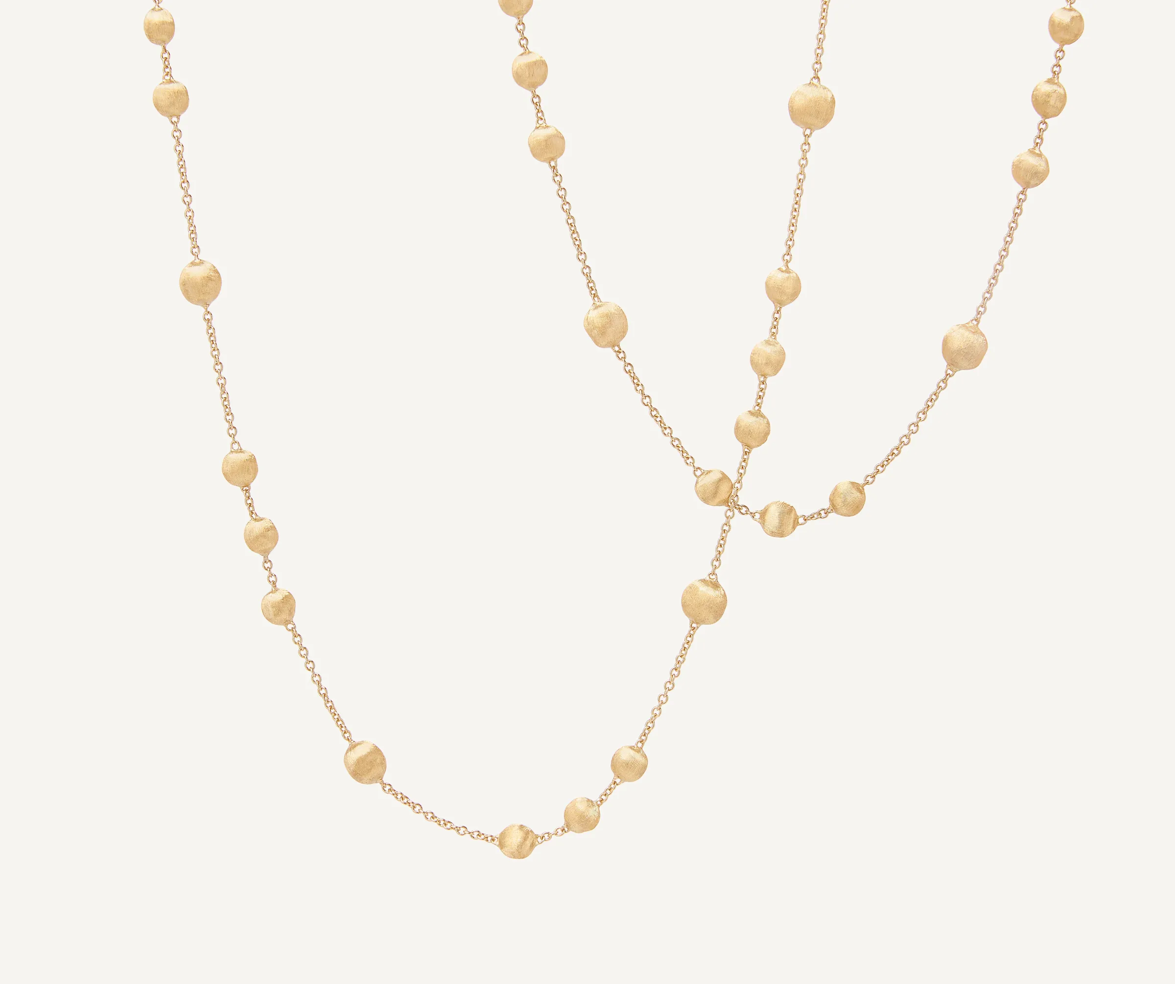 Necklaces-Marco Bicego 18K Yellow Gold Bead Long Necklace Yellowgold