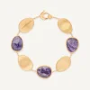 Bracelets-Marco Bicego 18K Yellow Gold Bracelet with Charoite Yellowgold