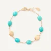 Bracelets-Marco Bicego 18K Yellow Gold Bracelet with Turquoise Yellowgold
