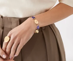 Bracelets-Marco Bicego 18K Yellow Gold Bracelet with Charoite Yellowgold