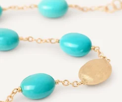 Bracelets-Marco Bicego 18K Yellow Gold Bracelet with Turquoise Yellowgold