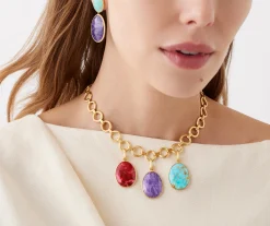 Pendants-Marco Bicego 18K Yellow Gold Charoite Pendant Yellowgold