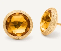 Earrings-Marco Bicego 18K Yellow Gold Citrine Stud Earrings YellowGold