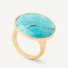 Rings-Marco Bicego 18K Yellow Gold Cocktail Ring With Turquoise Yellowgold