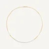 Necklaces-Marco Bicego 18K Yellow Gold Coil Necklace With Diamond Bar Yellowgold