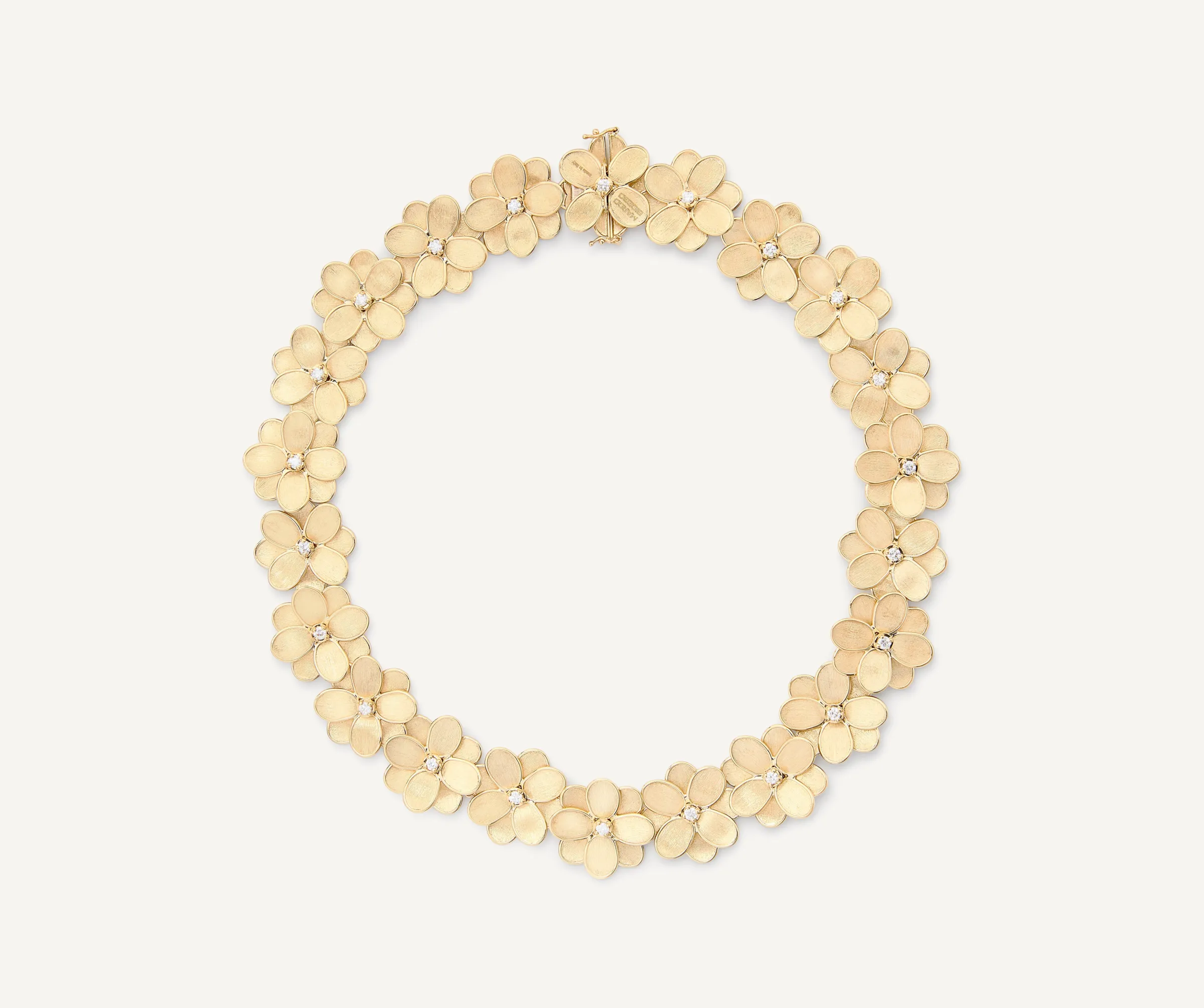 Necklaces-Marco Bicego 18K Yellow Gold Collar Necklace with Diamonds Yellowgold