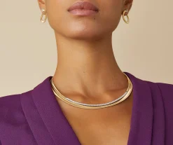 Necklaces-Marco Bicego 18K Yellow Gold Collar With Diamonds Yellowgold
