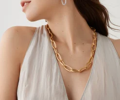 Necklaces-Marco Bicego 18K Yellow Gold Convertible Oval Link Lariat Yellowgold