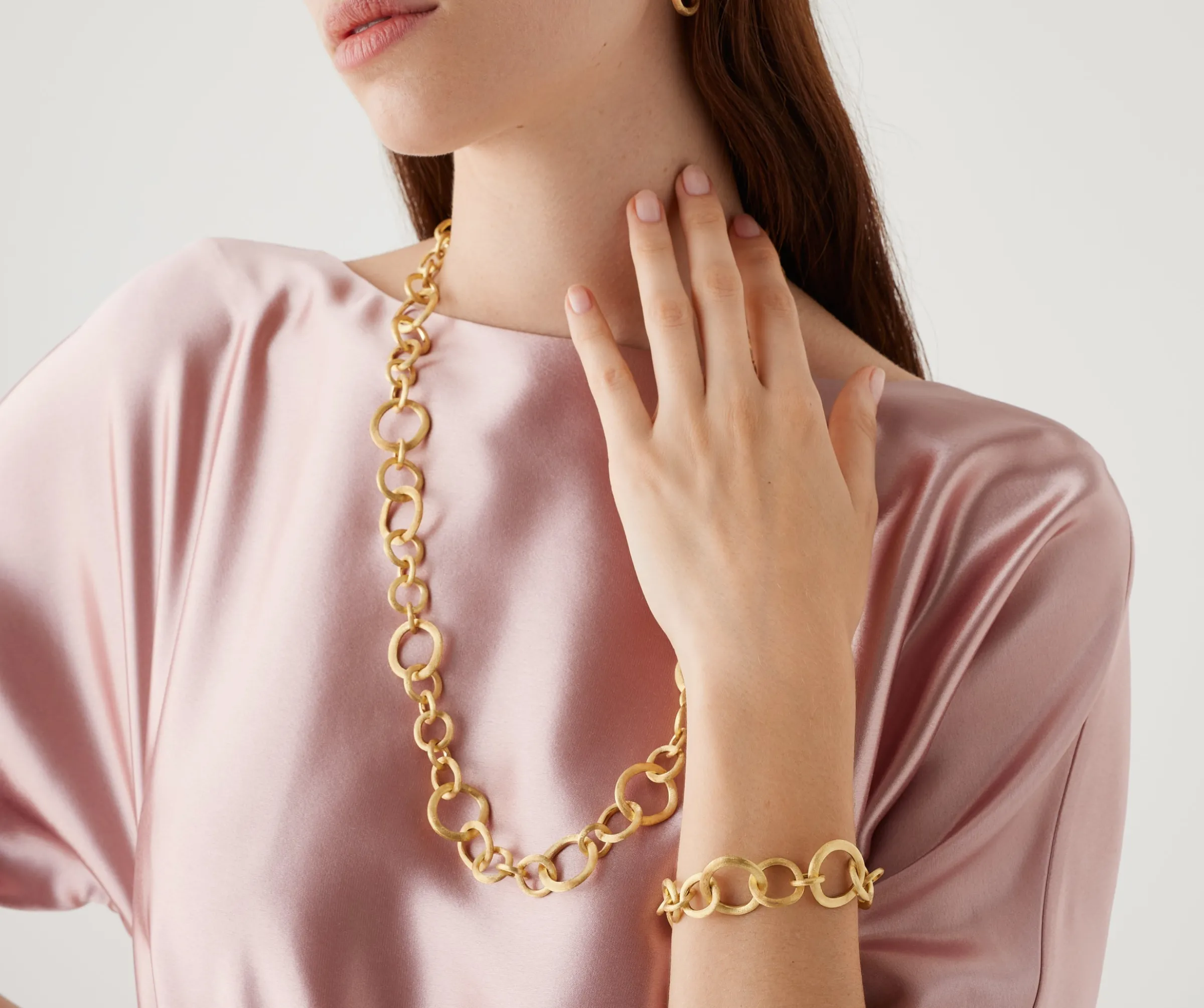 Necklaces-Marco Bicego 18K Yellow Gold Convertible Link Necklace Yellowgold