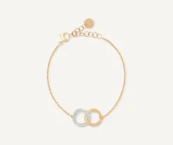 Bracelets-Marco Bicego 18K Yellow Gold Diamond Infinity Bracelet Yellowgold