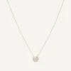 Pendants | Necklaces-Marco Bicego 18K Yellow Gold Diamond Pavé Disk Pendant Yellowgold