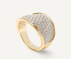 Rings-Marco Bicego 18K Yellow Gold Diamond Pavé Statement Ring Yellowgold