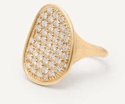 Rings-Marco Bicego 18K Yellow Gold Diamond Pavé Cocktail Ring Yellowgold