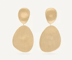 Earrings-Marco Bicego 18K Yellow Gold Double Drop Earrings, Large Yellowgold