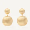 Earrings-Marco Bicego 18K Yellow Gold Double Drop Earrings, Small Yellowgold
