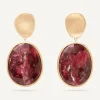 Earrings-Marco Bicego 18K Yellow Gold Double Drop Thulite Earrings Yellowgold