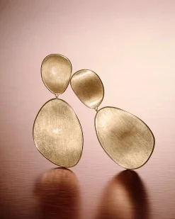 Earrings-Marco Bicego 18K Yellow Gold Double Drop Earrings, Large Yellowgold