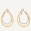 Earrings-Marco Bicego 18K Yellow Gold Drop Earrings With Diamonds Yellowgold