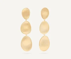 Earrings-Marco Bicego 18K Yellow Gold 3-Drop Earrings, Large Yellowgold