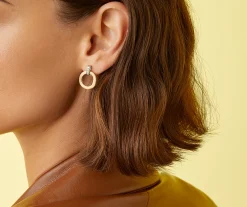 Earrings-Marco Bicego 18K Yellow Gold Drop Earrings With Diamonds Yellowgold