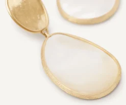 Earrings-Marco Bicego 18K Yellow Gold Drop Earrings With Mother of Pearl Yellowgold