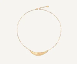 Pendants | Necklaces-Marco Bicego 18K Yellow Gold Engraved "Smile" Necklace Yellowgold