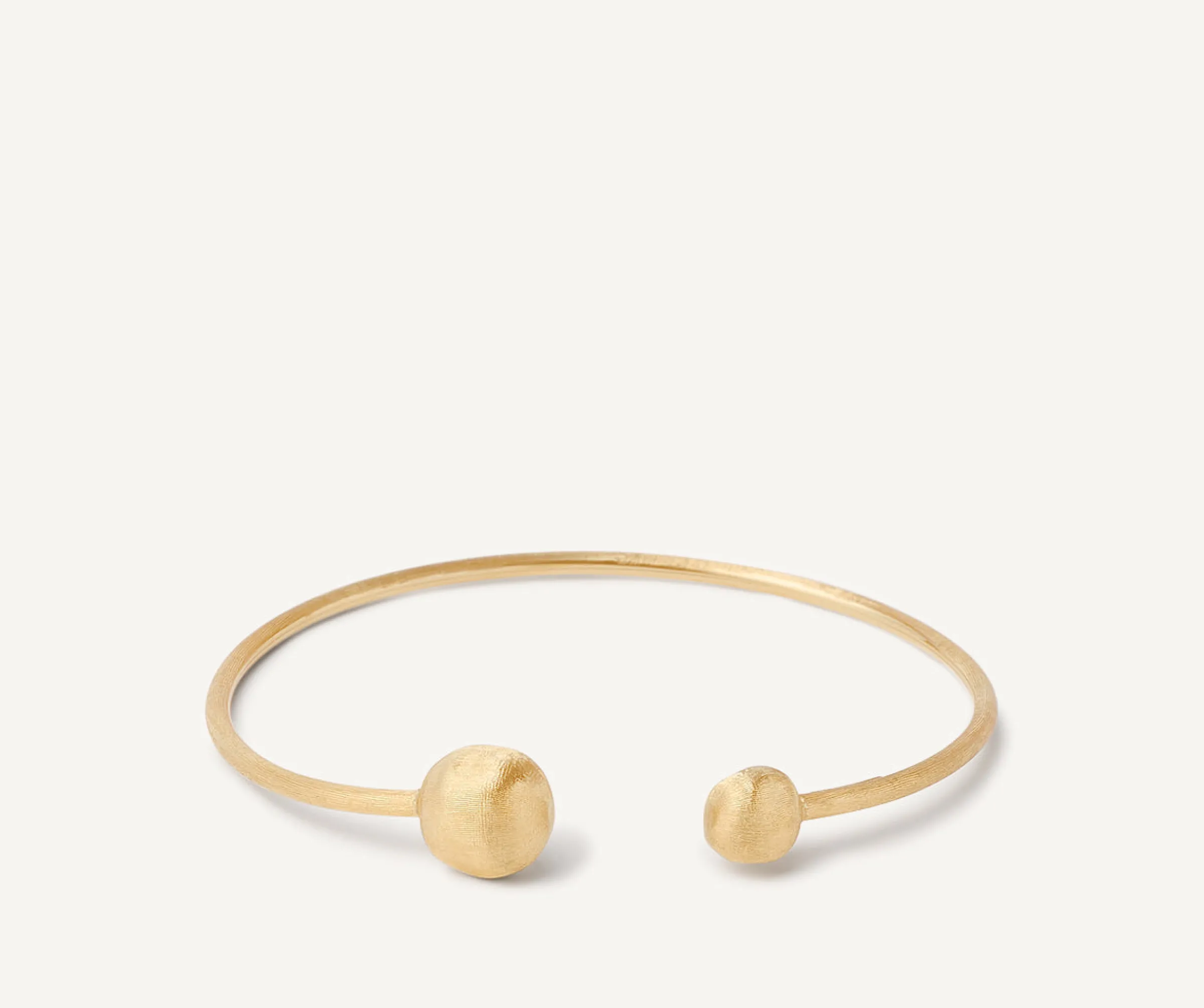 Bracelets-Marco Bicego 18K Yellow Gold Flexible Bangle With Small Beads Yellowgold