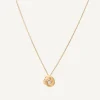 Pendants | Necklaces-Marco Bicego 18K Yellow Gold Floral Pendant With Diamond Center Yellowgold