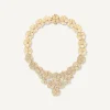 Necklaces-Marco Bicego 18K Yellow Gold Flower Statement Necklace with Diamonds Yellowgold