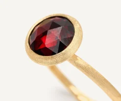 Rings-Marco Bicego 18K Yellow Gold Garnet Stackable Ring YellowGold