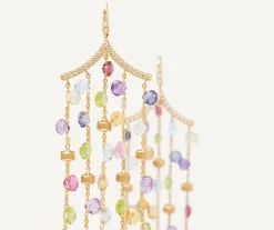 Earrings-Marco Bicego 18K Yellow Gold Gemstone Chandelier Earrings Yellowgold