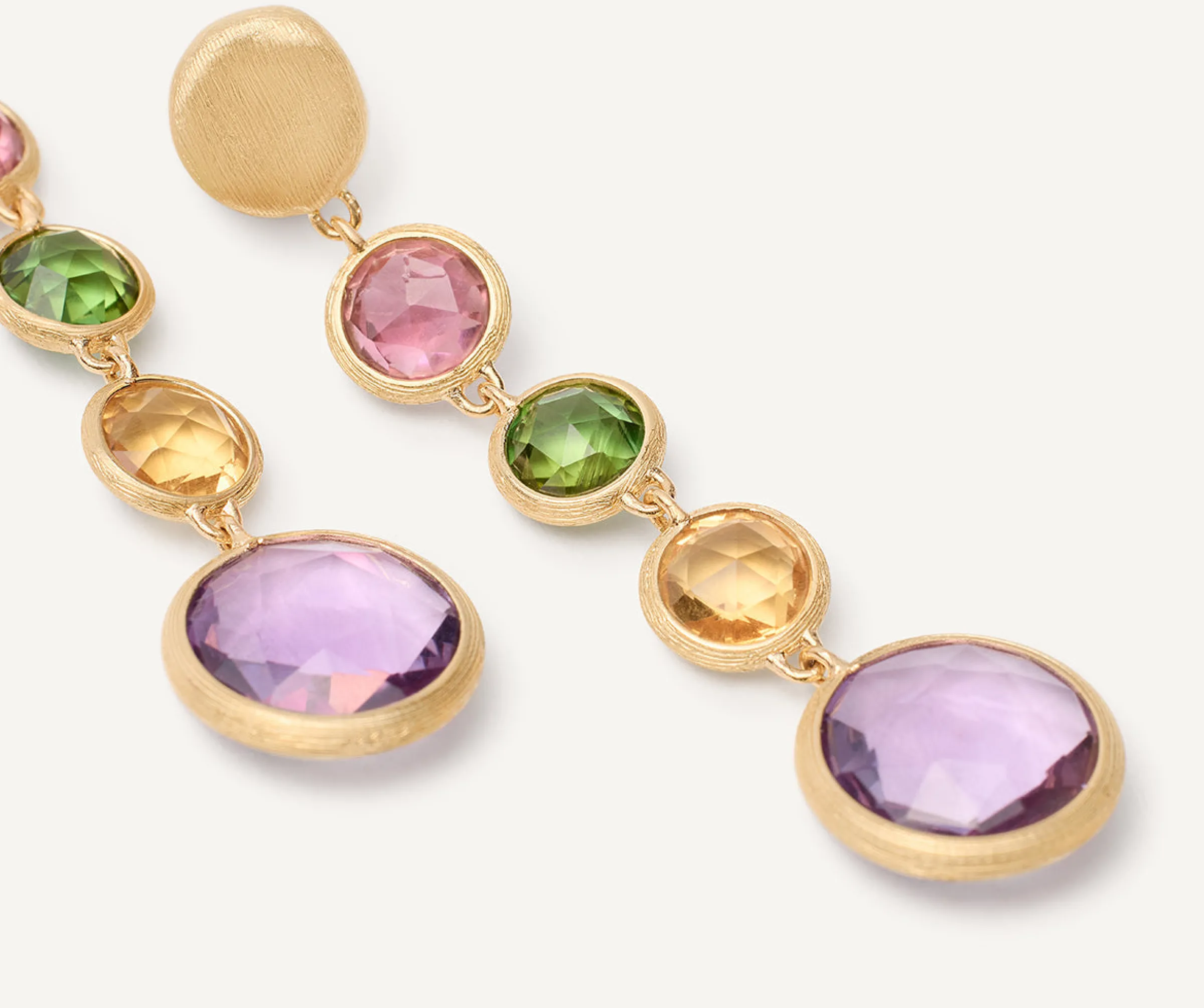 Earrings-Marco Bicego 18K Yellow Gold Gemstone Drop Earrings Yellowgold