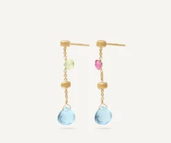 Earrings-Marco Bicego 18K Yellow Gold Gemstone Earrings Yellowgold